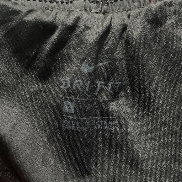 Nike Women's Black Athletic Shorts with Colorful Trim - Picture 2 of 3